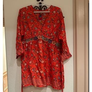 Johnny Was Large Floral Top/Dress